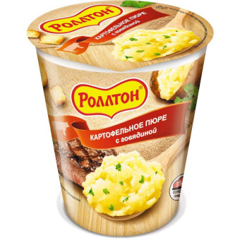Картофельное пюре Роллтон с говядиной 55 г