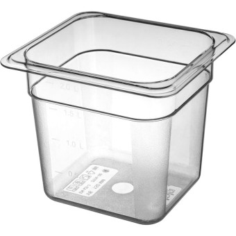 Гастроёмкость Restola GN 1/6 17.6х16.2х15 см 2.4 л поликарбонат