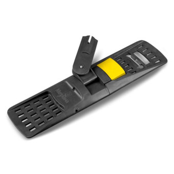 Держатель МОПа Метлана 40x12 см пластик серый/желтый