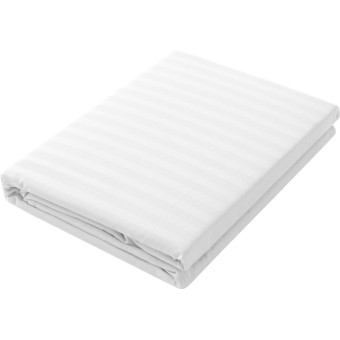 Простыня Verossa Страйп 180х215 см страйп-сатин белая
