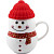 Кружка новогодняя с крышкой Эврика 360 мл (96955)