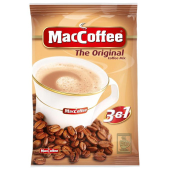 Кофе порционный растворимый MacCoffee 3 в 1 50 пакетиков по 20 г