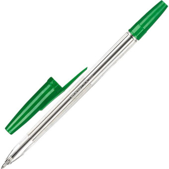 Ручка шариковая Attache Economy Elementary зеленая (толщина линии 0.5 мм)