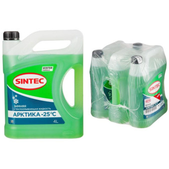 Жидкость незамерзающая Sintec Арктика -25°C 4 л канистра (3 штуки в упаковке)