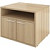 Тумба под оргтехнику Дублин (дуб кофейный, 770х600х600 мм)