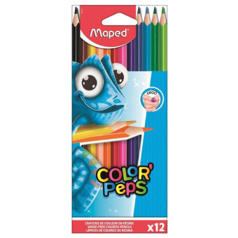 Карандаши цветные Maped Color'Peps 12 цветов трехгранные (862702)