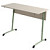 Парта растущая двухместная Гармония с закруглёнными углами  кашемир/зелёный рост 3-7