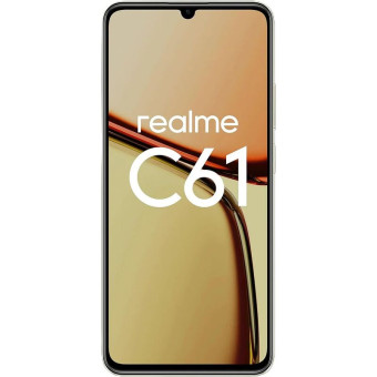 Смартфон Realme C61 RMX3930 128 ГБ золотистый (6941764437753)