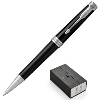 Ручка шариковая Parker Premier Black CT цвет чернил черный цвет корпуса черный (артикул производителя 1931416)