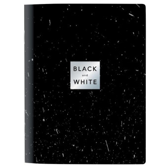 Тетрадь общая Attache Selection Квадрат ВW А5 48 листов в клетку на скрепке