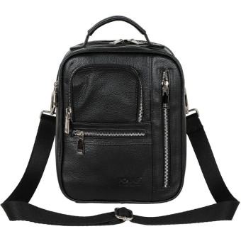 Сумка повседневная мужская Polar черная (24221)