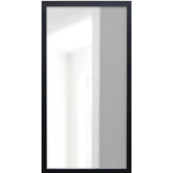 Зеркало настенное (черный, 340х640 мм)