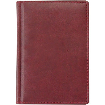 Визитница настольная Attache Вива искусственная кожа на 72 визитки бордовая