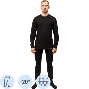 Термокальсоны мужские Guahoo G21-2270P с начёсом чёрные (размер 54-56,  рост 188 см)