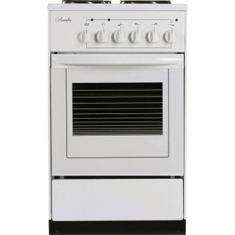 Плита электрическая Лысьва ЭП 401 СТ 50 узкая белая (эмалированная  сталь, 4 конфорки)