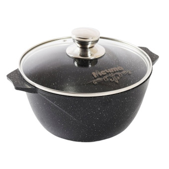 Кастрюля Мечта Гранит black Induction Pro 2 л алюминий с крышкой