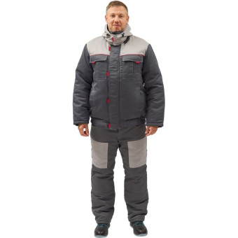 Костюм рабочий зимний мужской Фаворит-2-КПК серый (размер 48-50, рост 182-188)