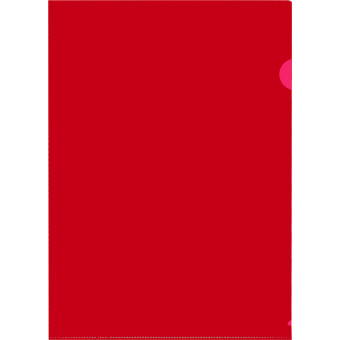 Папка-уголок Attache A4 пластиковая 120 мкм красная (20 штук в упаковке)