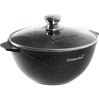 Казан алюминиевый Мечта Гранит black Induction Pro 54802И 4.5 л черный