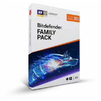 Антивирус Bitdefender Family pack 2020 база для 15 устройств на 24 месяца или продление на 24 месяца (WB11152000)