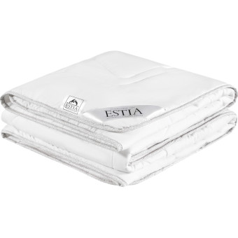 Одеяло евро Estia Силенсио 200x210 см стёганое с кантом белое