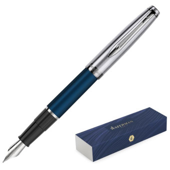 Ручка перьевая Waterman Embleme Blue синяя (артикул производителя 2100380)