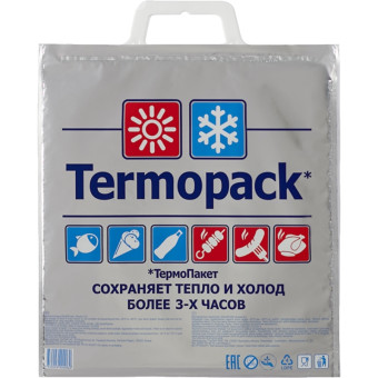 Термопакет Termopack 3-х слойный металлизированная пленка/ПВД  серебристый 32x1x35 см