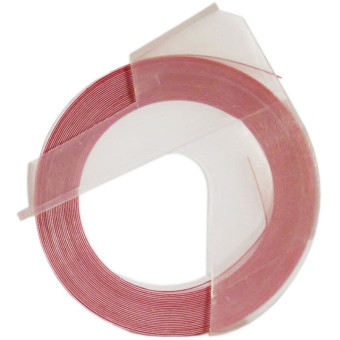 Картридж Vell 5238-02 (9 мм x 9 м, цвет ленты красный, шрифт выдавливание)