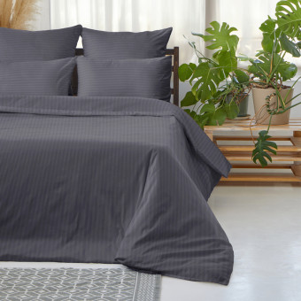 Пододеяльник евро Волшебная ночь Graphics 200x220 см ранфорс 110 г/кв.м  графитовый