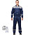 Костюм рабочий летний мужской л20-КПК с СОП синий/серый (размер 68-70,  рост 182-188)