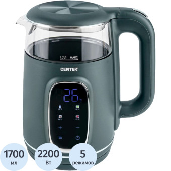 Чайник электрический Centek CT-0052 зелёный