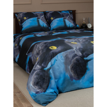 Постельное белье Amore Mio Meow (1,5-спальное, микрофибра)