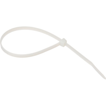 Хомут (стяжка) пластиковый TOPFORT 250х4.8 мм белый 100 штук