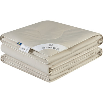 Одеяло евро Prime Prive Camel 200x220 см стеганое с кантом бежевое