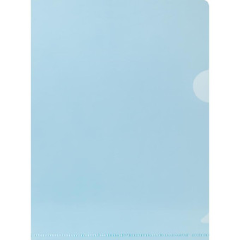 Папка-уголок Attache A5 пластиковая 150 мкм синяя (20 штук в упаковке)