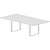 Стол для переговоров Virtus на металлокаркасе (белый, 2400х1200х720 мм)