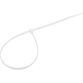 Стяжка (хомут) Rexant 300х3.6 мм белая 100 штук в упаковке (07-0300)