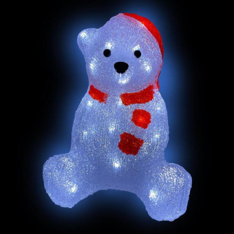 Фигура светодиодная Медведь холодно-белое свечение