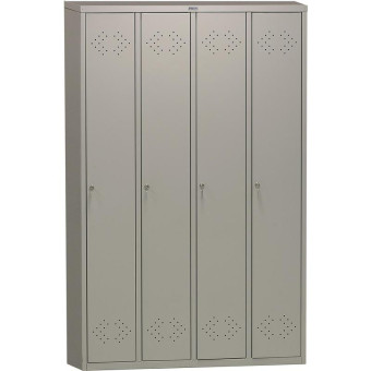 Шкаф для одежды металлический Практик LS-41 4 отделения