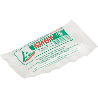 Бинт марлевый Навтекс Life нестерильный 5 м х 5 см плотность 27 г