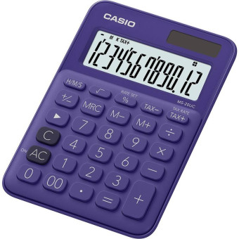 Калькулятор настольный КОМПАКТНЫЙ Casio MS-20UC-PL 12-разрядный фиолетовый