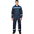 Костюм рабочий летний мужской л20-КБР с СОП синий/васильковый (размер 60-62, рост 182-188 см)