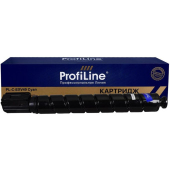 Картридж лазерный ProfiLine C-EXV49 PL_C-EXV49_C для Canon голубой совместимый