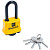 Замок навесной всепогодный Булат ВС 0340-01 51 мм желтый