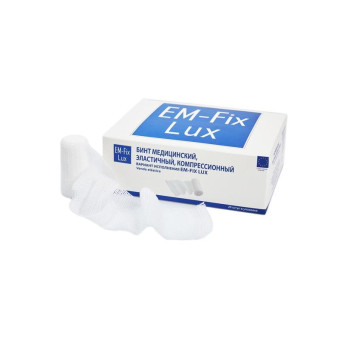 Бинт эластичный Em-Fix Lux компрессионный 6x400 см (20 штук в упаковке)