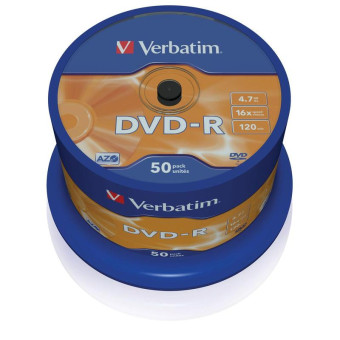 Диск DVD-R Verbatim 4.7 ГБ 16x cake box 43548 (50 штук в упаковке) Диск DVD-R Verbatim 4.7 ГБ 16x cake box 43548 (50 штук в упаковке)