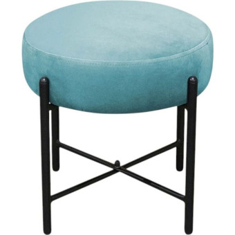 Пуф Sheffilton SHT-B4 (190209/Б-7) голубая пастель (ткань, 410х410х400  мм)