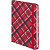 Ежедневник недатированный Attache Tartan 7БЦ Soft Touch А5 128 листов красный с фиксирующей резинкой