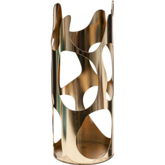 Ваза для цветов золотистая (высота 25 см)