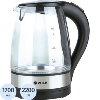 Чайник электрический Vitek VT-7008 чёрный